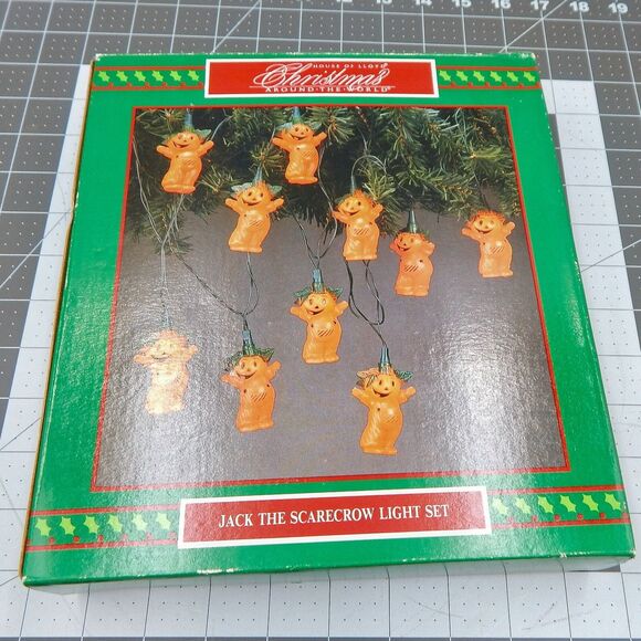 House of Lloyd Jack the Scarecrow Blow Mold String Light Set 10 In A Box - Picture 10 of 10